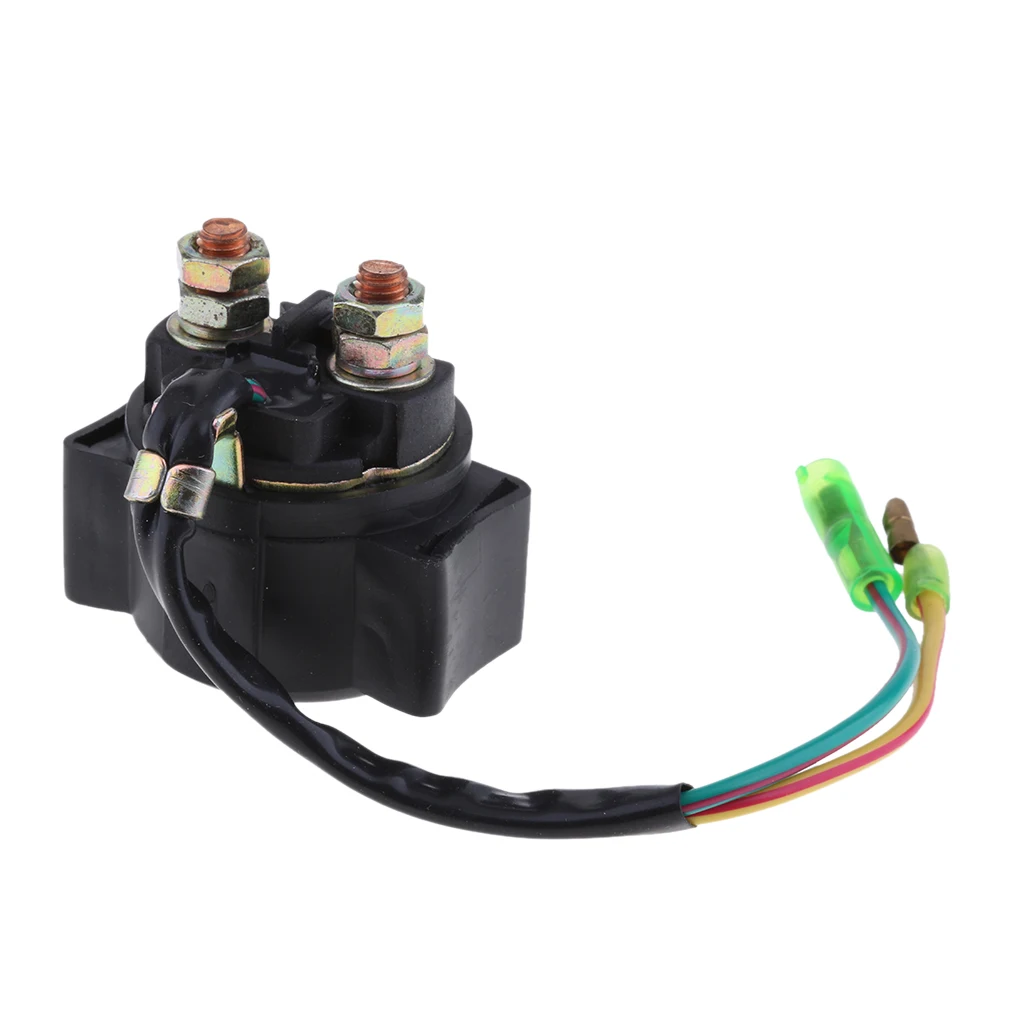 12V Black Starter Solenoid Relay For Yamaha Marine 40  Outboard Engine