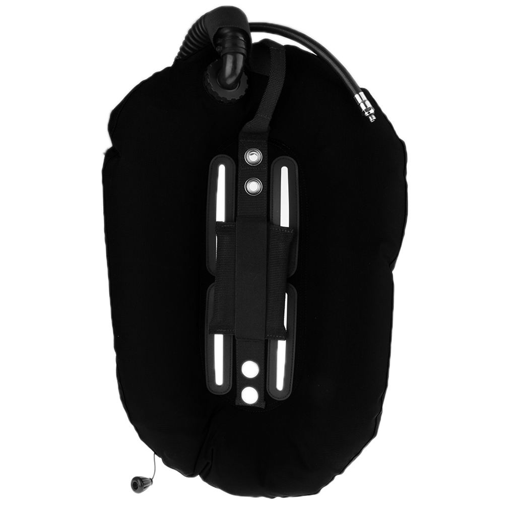 Snorkeling Diving Donut Wing with Single Tank BCD Buoyancy Compensators Black