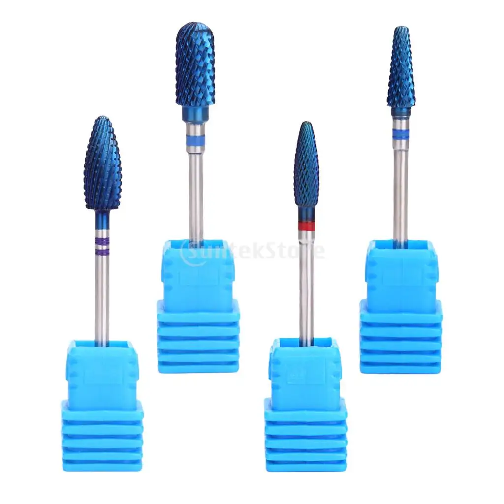 Anti-corrosion Nail Files Drill Bits Manicure Gels Removal Electric Carbide Polishing Head Set 2.35mm