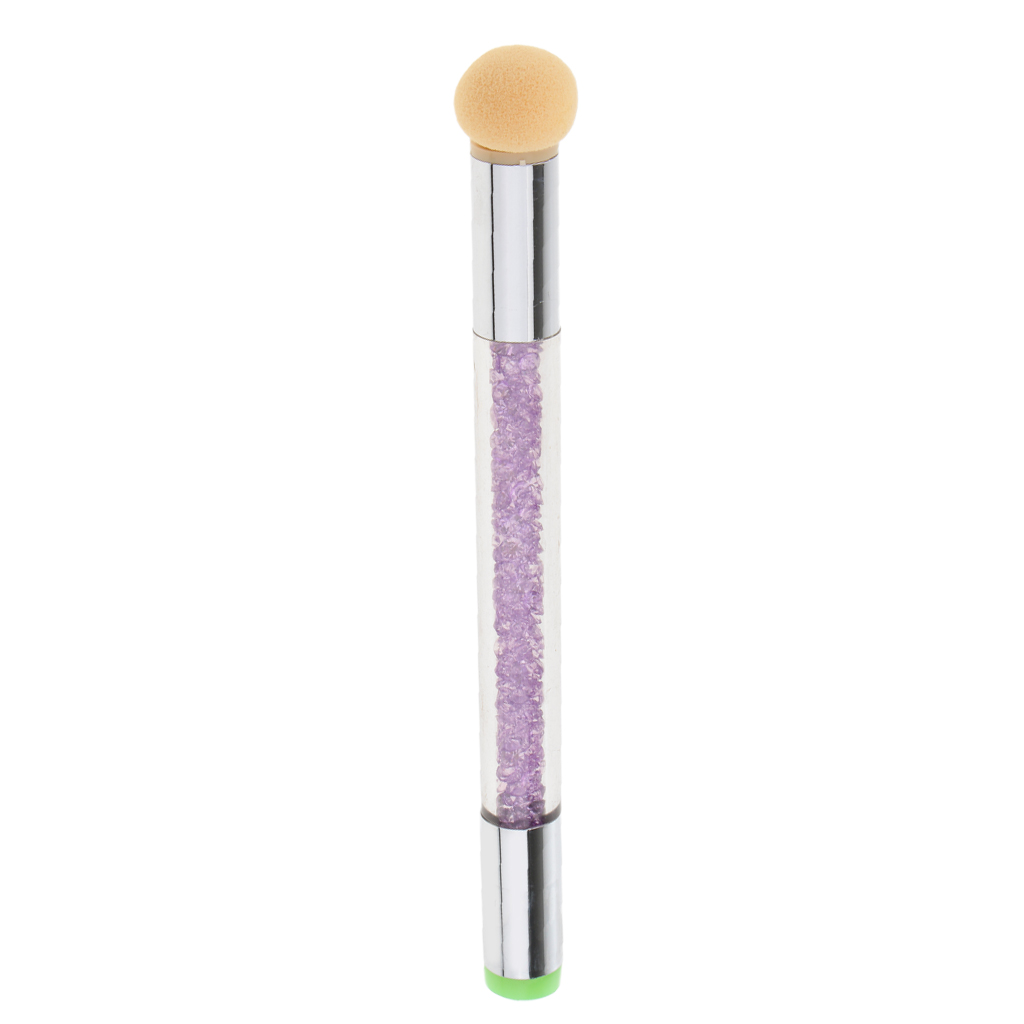 Dual Ended Nail Art Sponge Silicone Head Stamper Brush Paint Dotting Gradient Blooming UV Gel Pen
