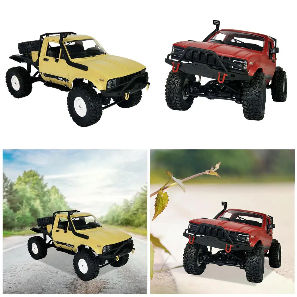 15Km/h WPL C14 1/16 4WD Children 2.4G Off-Road Electric Remote Control Car Truck RTR/KIT Mini Racing Adults RC Car Toys Gift