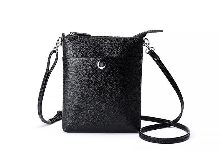 crossbody de alta qualidade, simples, sólida, couro