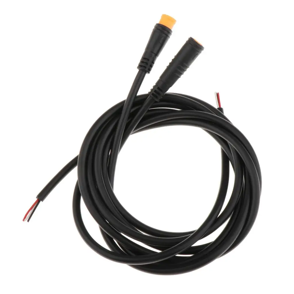 E-Bike Extension Cable Extender Mid-Drive Motor Electric Bicycle Converting Cable Wire Components 90-95cm 2 / 3 / 5 / 6Pin