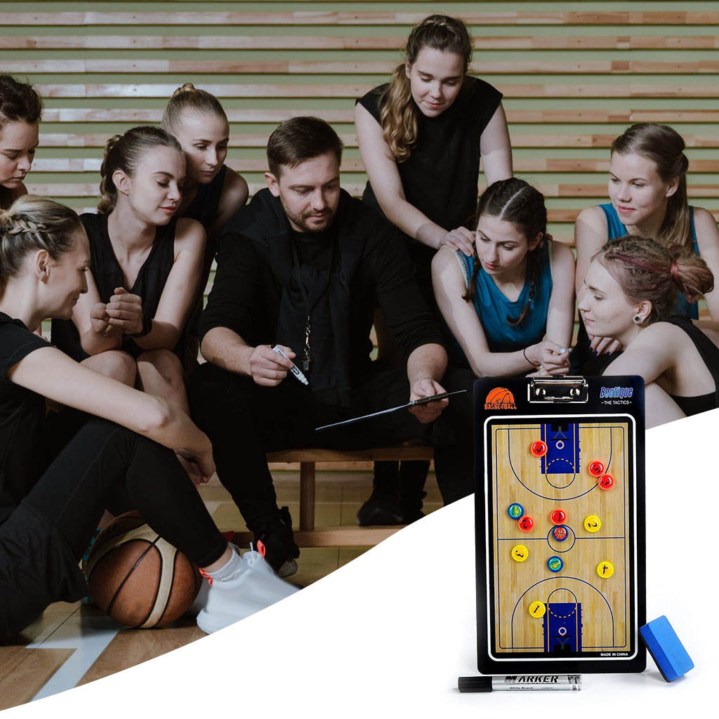 Portable Basketball Coaching Board coaches Tactical Board Foldable Magnetic Tactic Training Clipboard