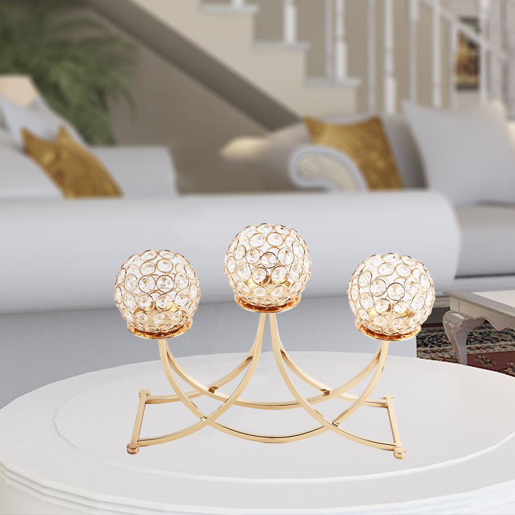 Gold Candle  Decor Table Centerpiece Candlesticks  for Wedding