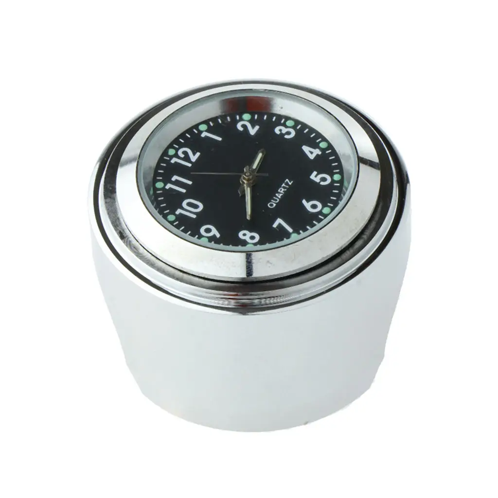 Stainless Steel Waterproof Digital Clock For 22mm-25mm Handlebar Motorcycle