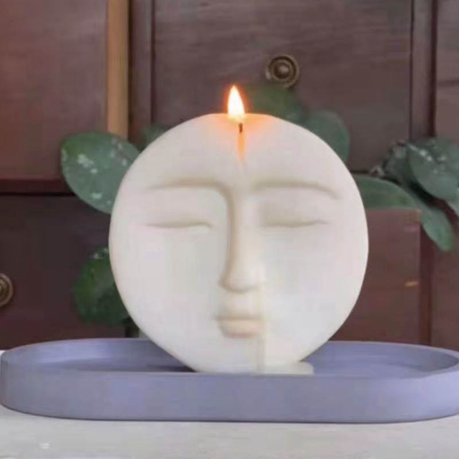Candle Resin Mould Aromatherapy Wax Plaster Mold DIY Face Silicone Soap Mold