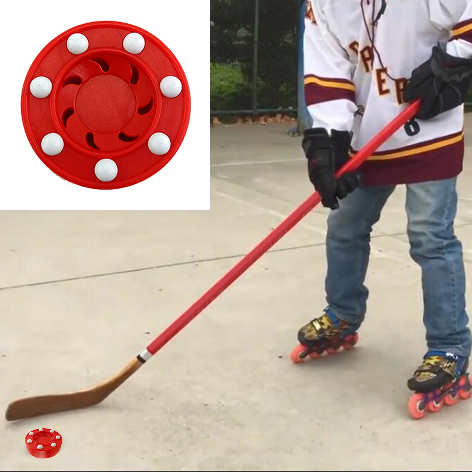 Roller Hockey Puck ABS High-density Street Land Hockey Practice Puck with perfect Balance For Ice Inline Street Hockey Training