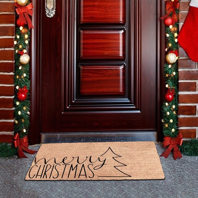 Merry Christmas Door Mat, Red Shining Doormat, Indoor, Outdoor, Entrance  Floor Rug, Winter Decor, Welcome Mats - AliExpress