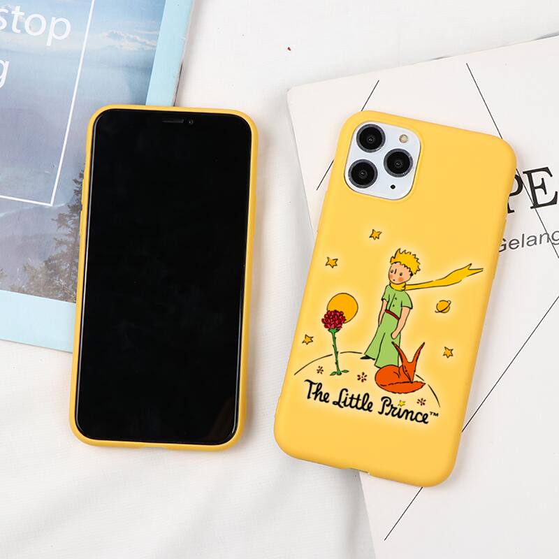 best cases for iphone 13 pro max The Little Princes The Earth Space Phone Case For iphone 13 12 11 Pro Max Mini XS 8 7 6 6S Plus X XR Candy yellow Silicone cover iphone 13 pro max cover