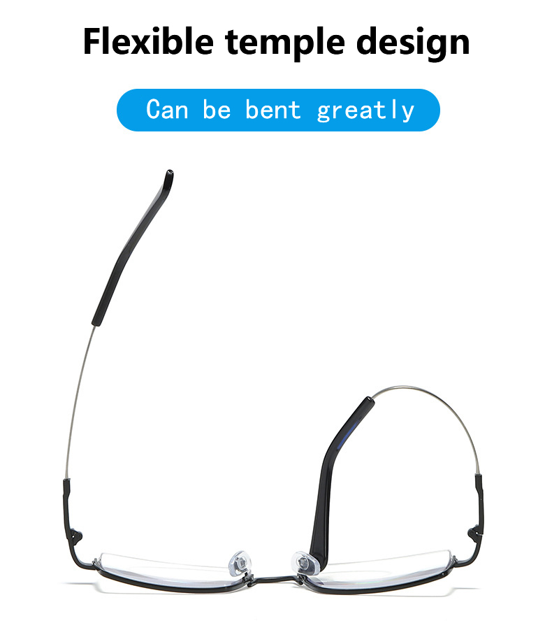 CLLOIO New Trend Multifocal Business Reading Glasses Men Memory Titanium Half frame Anti Blue Ray Progressive Glasses for Women