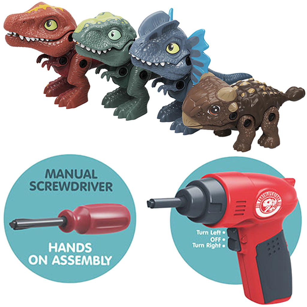 Take Apart Dinosaur Toys Stem Gift Screw Playset Screwdrivers Assembly Construction Building Toys for 3 4 5 6 7 Year Old Kids