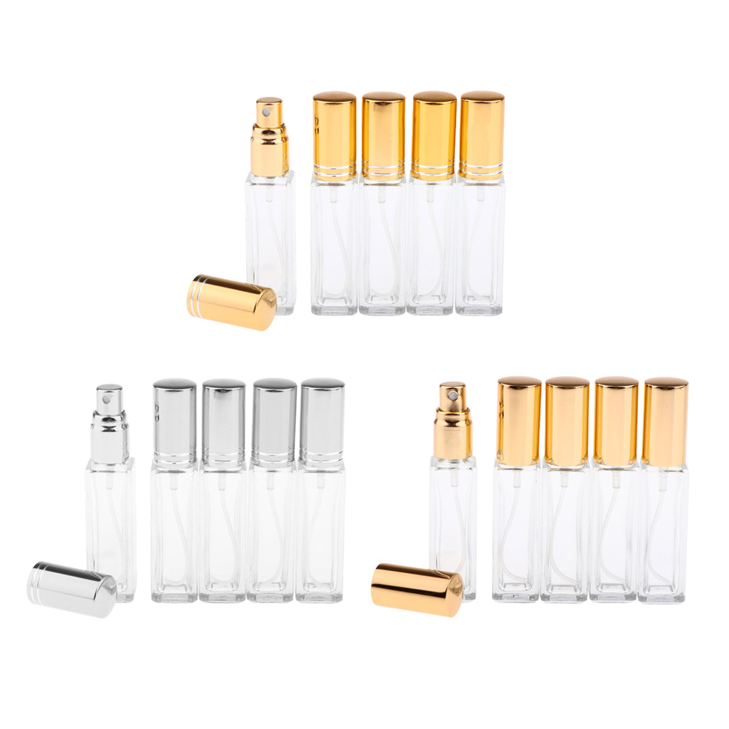 5 X 8ml  Refillable Perfume Bottles Glass Empty Spray Bottle Wedding Gifts Car