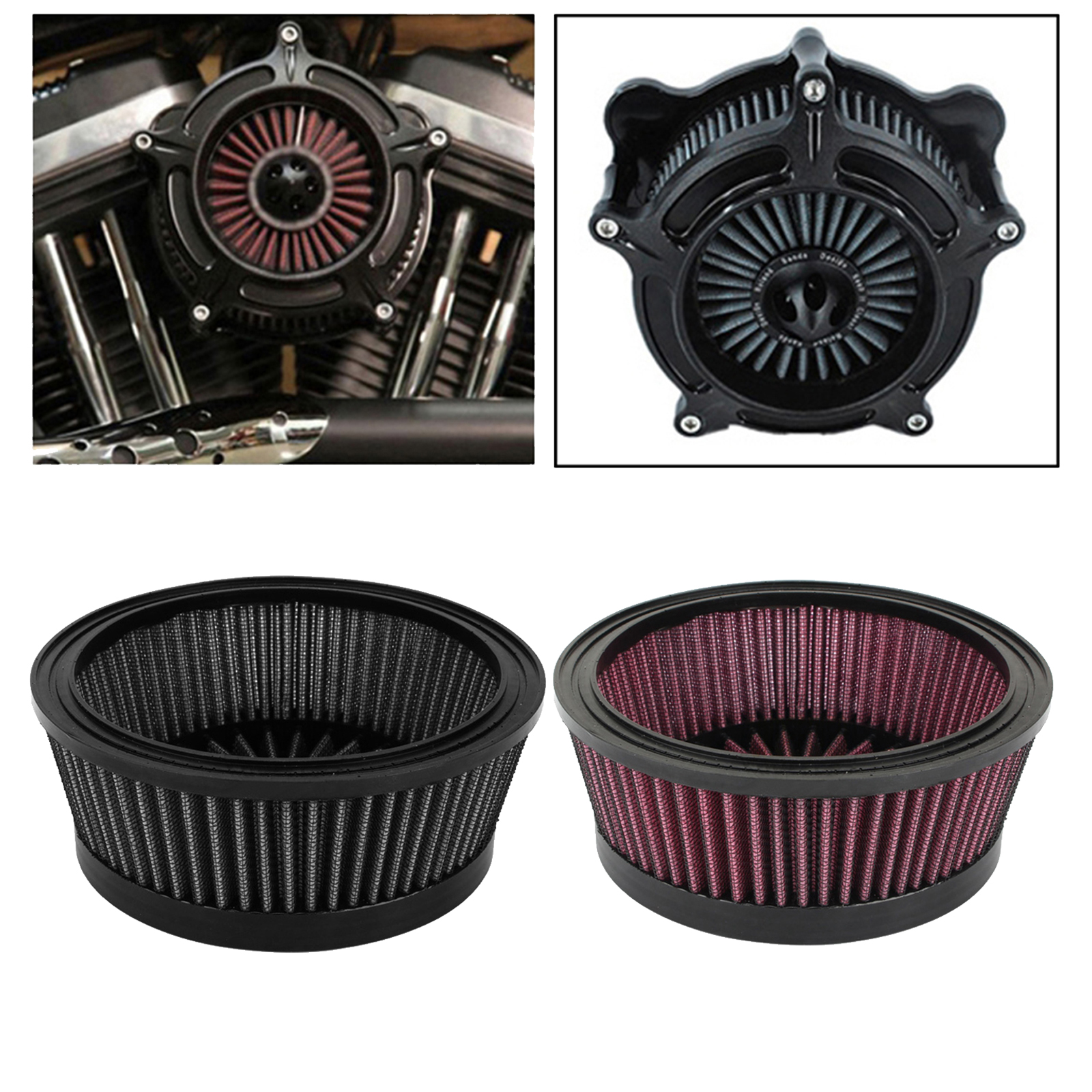 Air Cleaner Filter Element for Harley  / FXR 1993-2017 Touring 1993-2007  2016-2017