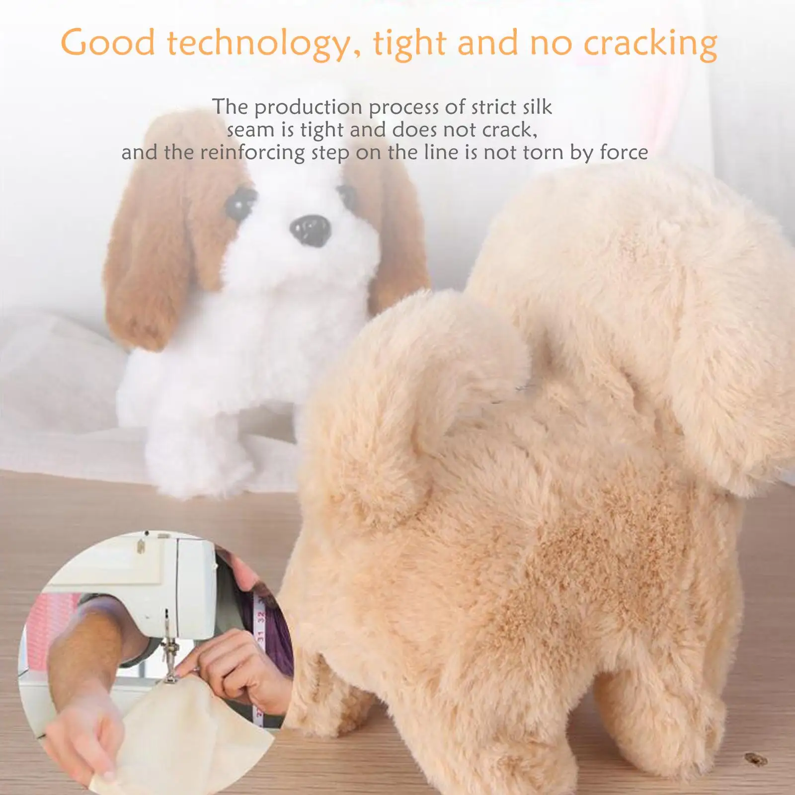 Electronic Pet Plush Dog Barking Tail Wagging Lifelike Funny Interactive Toy Animal for Children Toddlers Gift Stuffed Animals