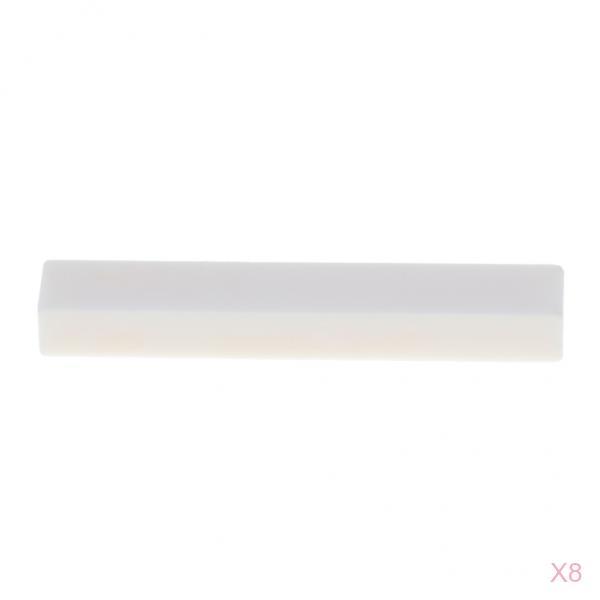 8pcs NEW High-quality Cattle Bone White Acoustic Guitar Nut For Cigar Guitar