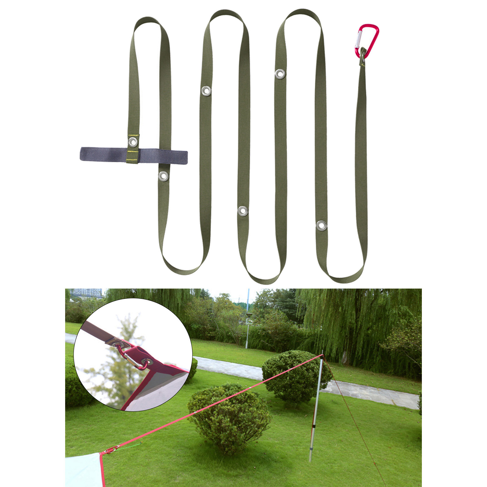 300cm Heavy Duty Nylon Extension Strap Tree Swing Hanging Straps Kit Connecting Belt High Load-Bearing Polyester Climbing Sling