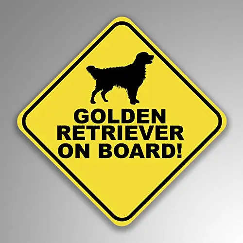 custom bumper stickers for Golden Retriever on Board Vinyl Decal Sticker Car Window Bumper Premium Quality UV Protective PVC,10cm*10cm car decals