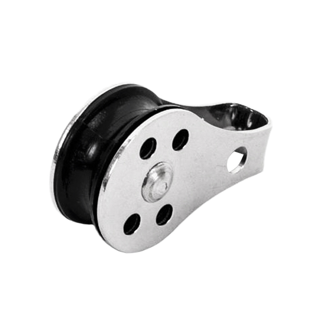 M5 Marine Grade Stainless Steel Single Pulley Blocks for Kayak Canoe Boat Fishing Anchor Trolley Kit