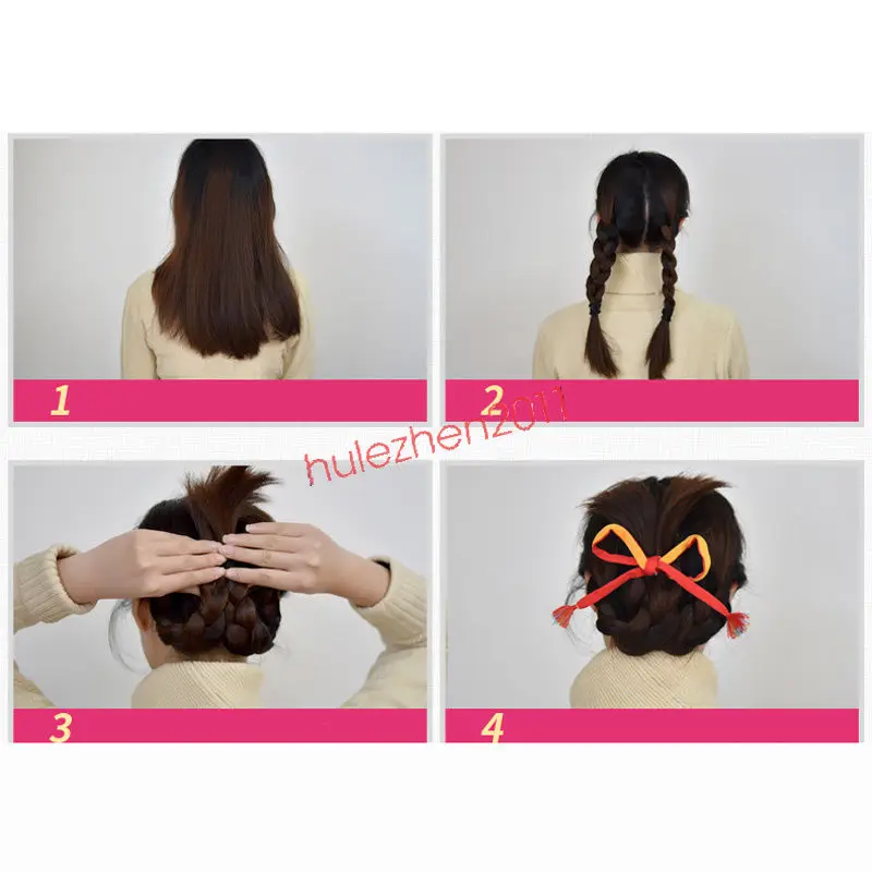 Fashion Girl Headwear Hairband And Bracelets 2 In 1 Hair Ribbons Movie Kimi no Na wa Your Name Miyamizu Mitsuha Bracelet Chain hair clips for long hair
