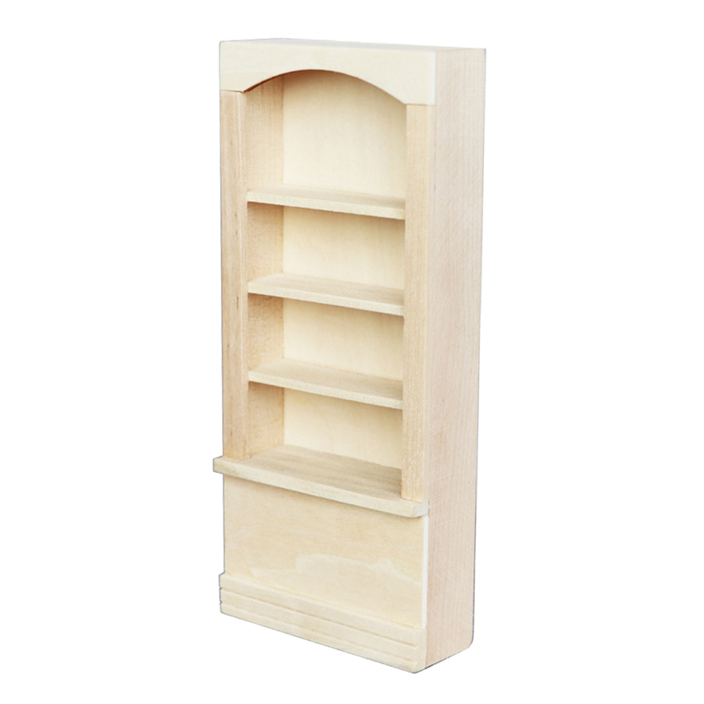 unfinished corner bookcase