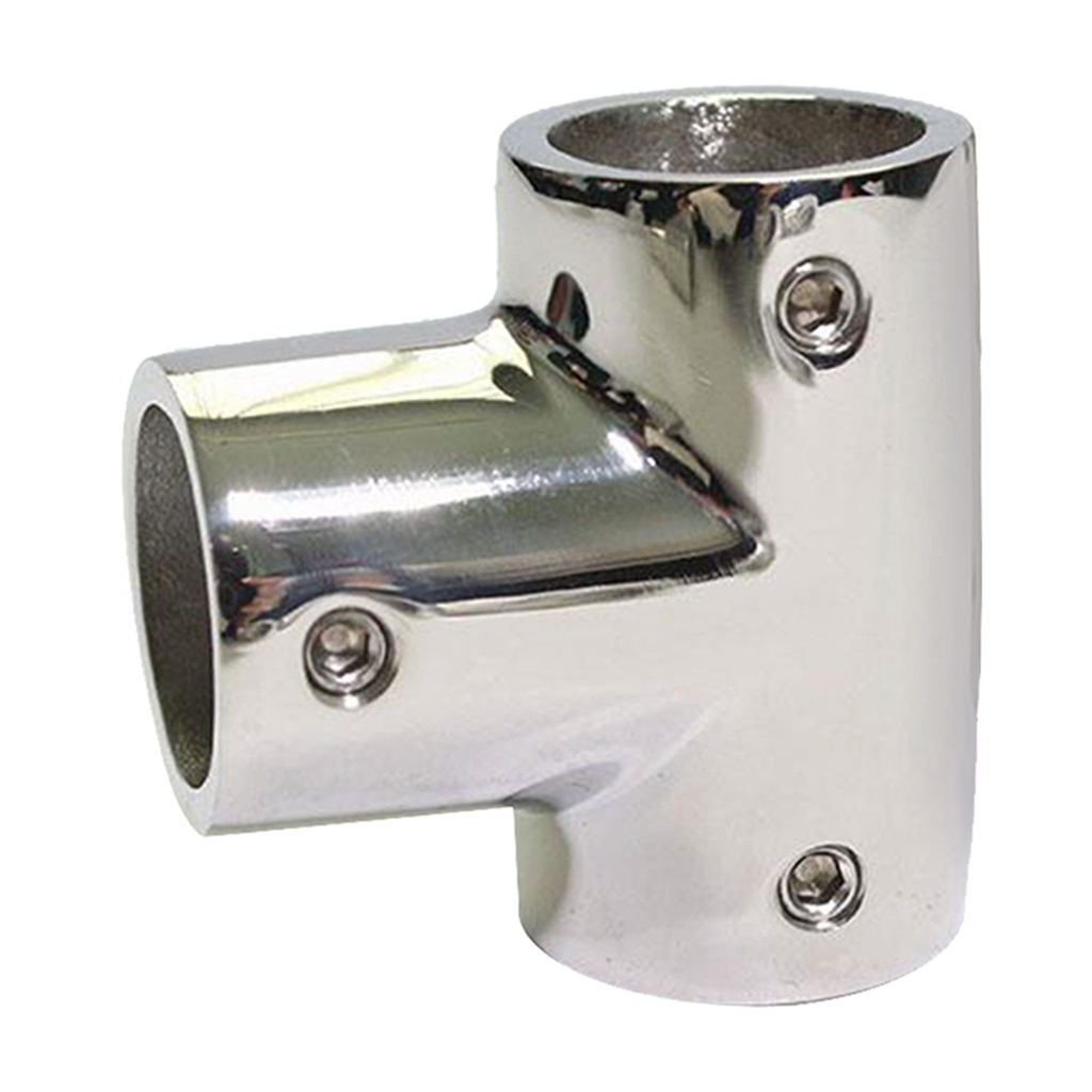 316 Stainless Steel Boats Handrail T/Tee Fitting - Heavry Duty 90 Degree Rail Connector for 22mm Pipe Tubing