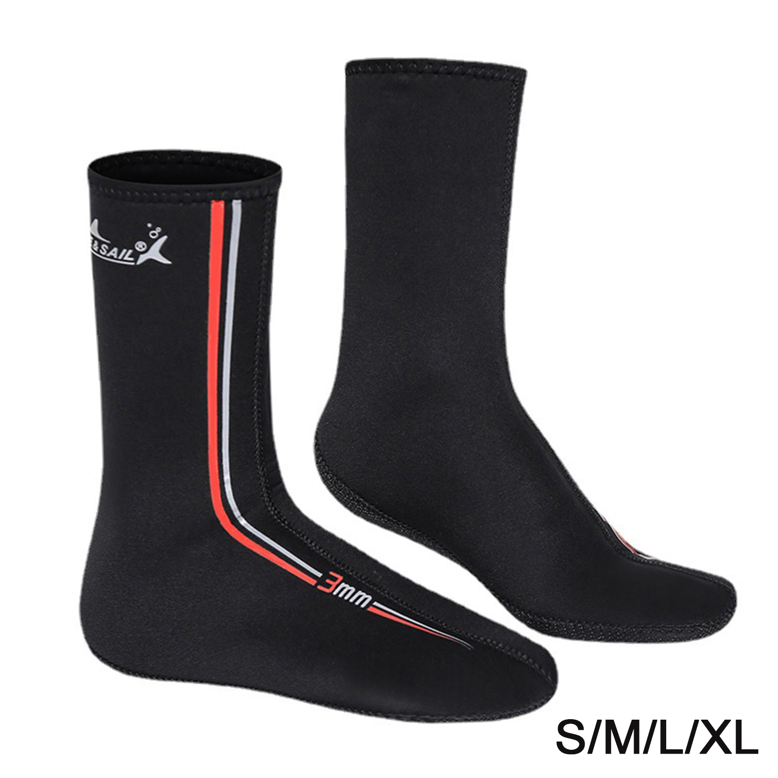 Adult 3mm Neoprene Diving Socks Swim Water Boots Flexible Sailing Rafting