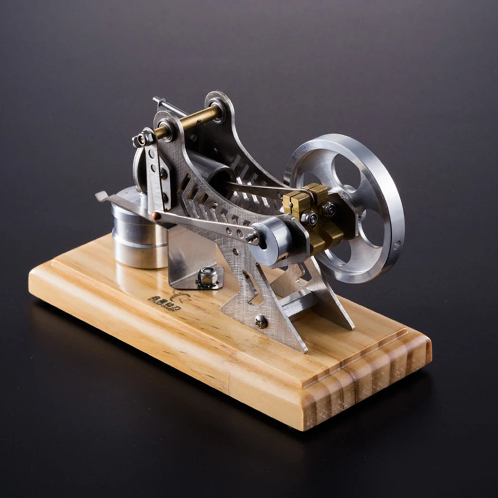 Steam Power Hot Air Stirling Engine Motor Mini Model Lab Metal Construction