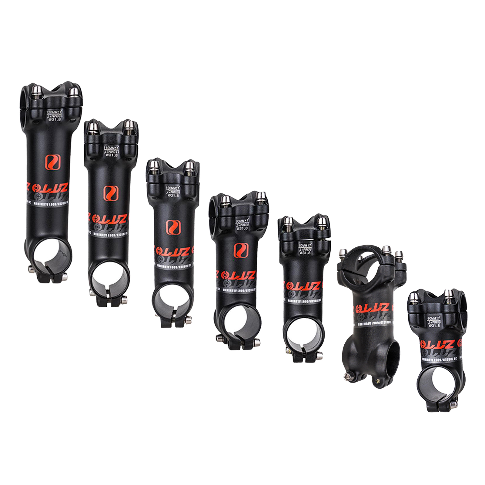 Bicycle Stem Mountain Road Bike Stem Ultralight Stem 31.8mm Handlebar Stem 7 Degree 60 70 80 90 100 110 120mm Bike Stem