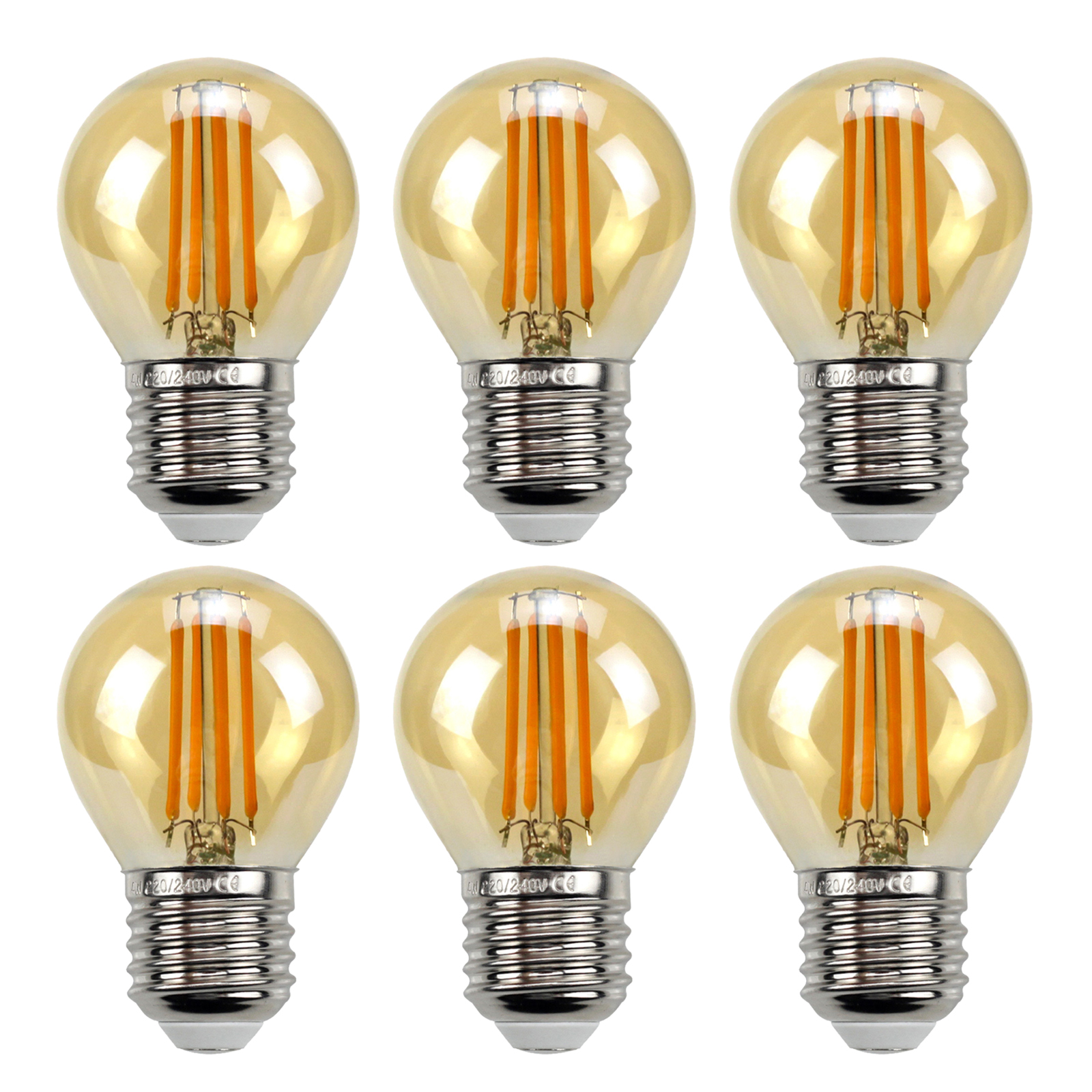 Lâmpada para Casa Sala de Estar Edison Lâmpadas Branco Quente 4w Quarto Escritório Barra 6 Pçs 2 Cheap Lâmpadas incandescentes