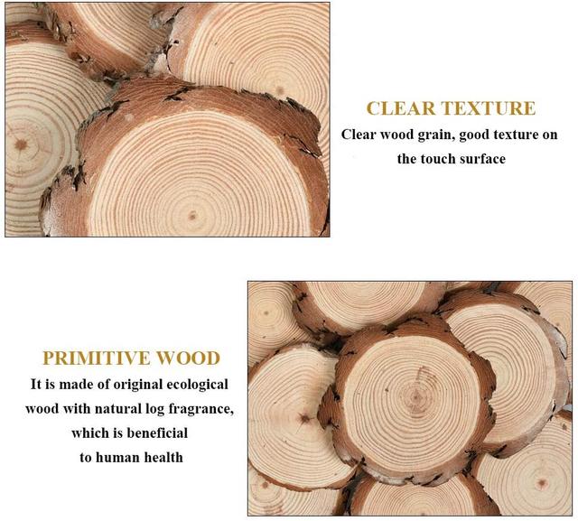 Fette di legno di tronchi di aspen, decorazioni naturali della foresta,  supporto in legno, fette per fai-da-fi e artigianato, -  Italia