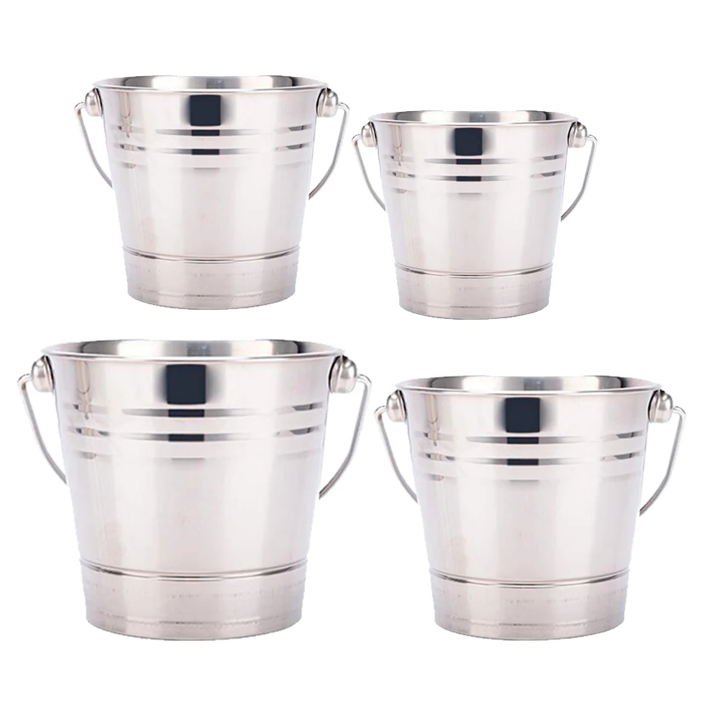 Stainless Steel Ice Bucket, Freeze Container, Countertop Display