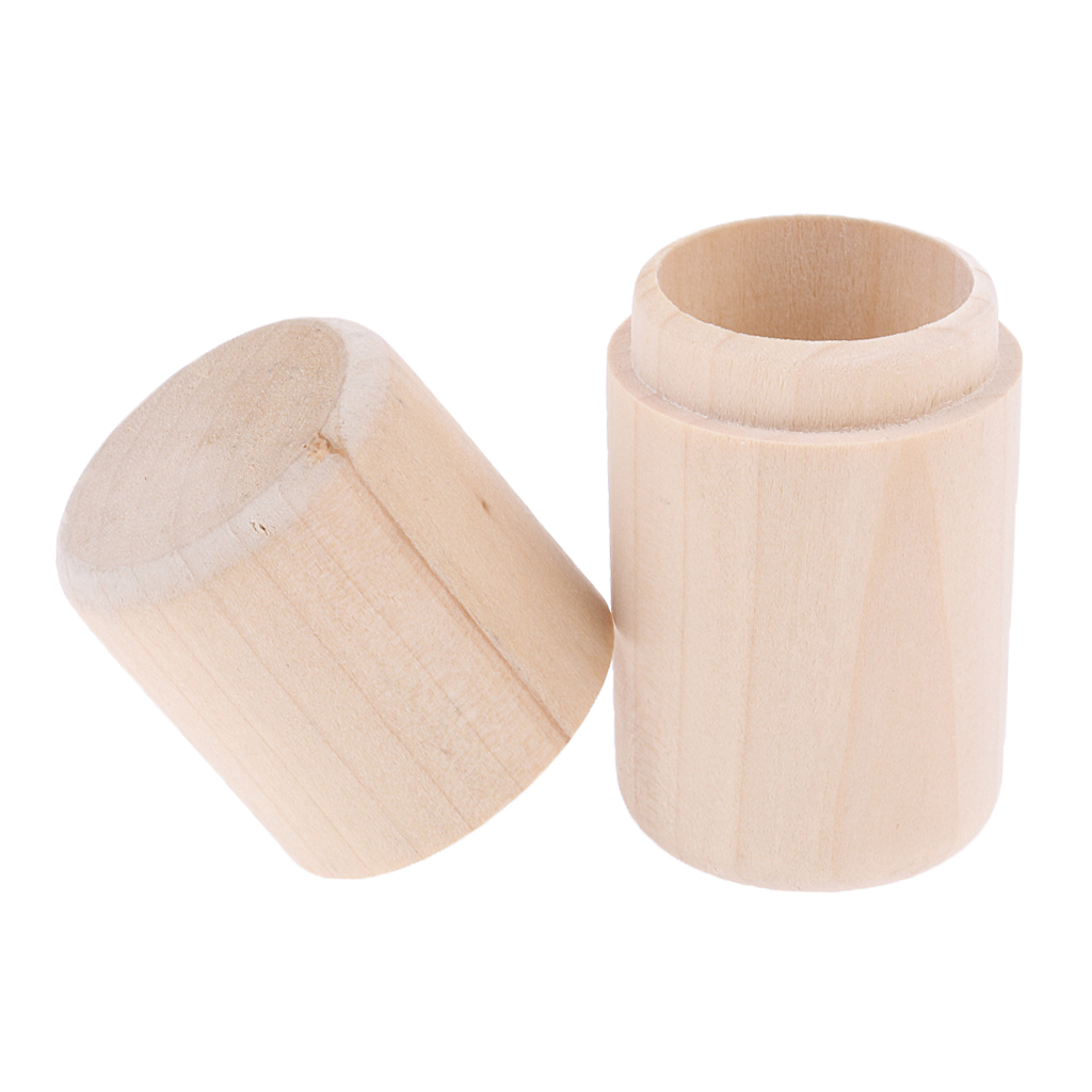 Portable Cylinder Wood 10/15ml Essential Oil Storage Organizer Box for Travel Refillable
