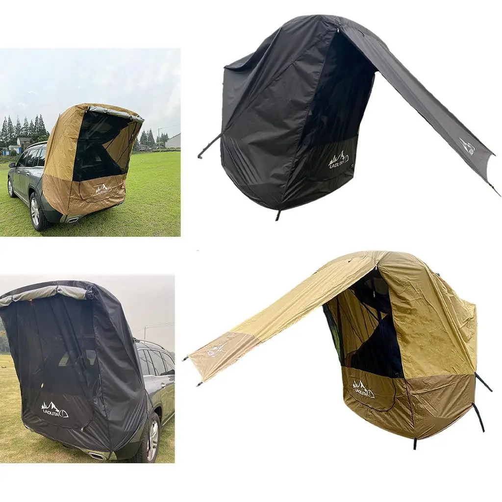 SUV Trunk Tent Extension 2 Person Outdoor Self-driving Lightweight Sun Shelter Barbecue Canopy Anti-Mosquito