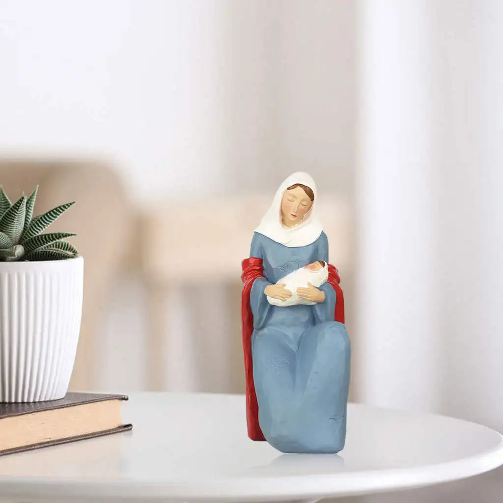 Virgin Mary Infant Jesus Adoring Love 5.9