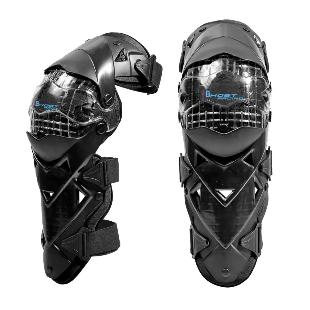 Black ATV Motocross Motorcycle Riding Knee Shin Guards for Racing Motorcycle Knee Pads Protectors Motorcycle Knee Guards