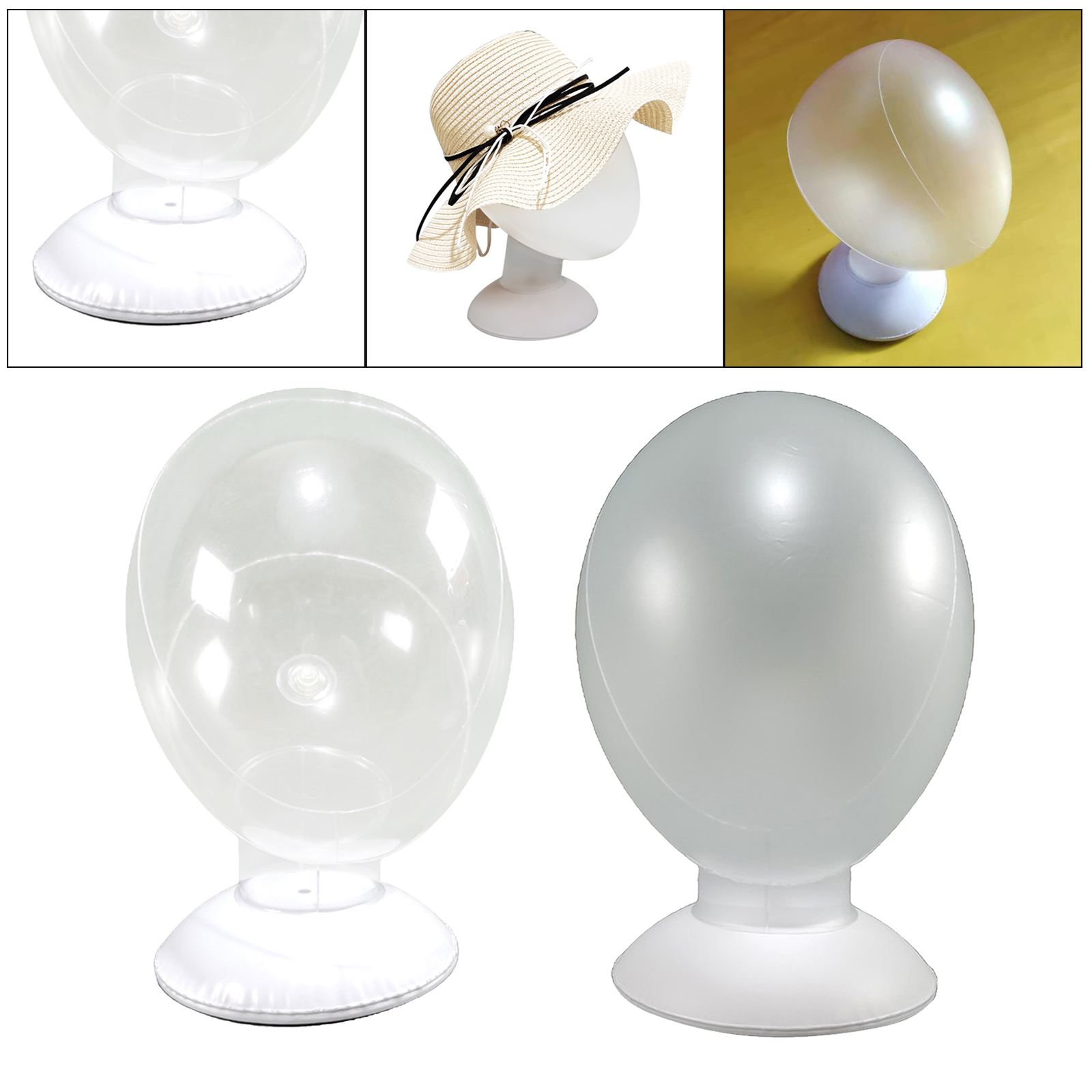 PVC Mannequin Head Manikin Wigs Headform Display Stand Helmet Headphones