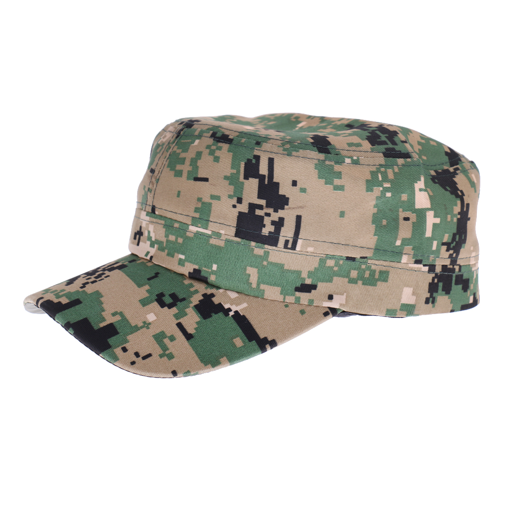 Mens Camo Cap Camouflage Army Combat Soldier Patrol Hat Baseball Cap Adjustable Soft Hat for Hunting Hiking Fishing One Sizes