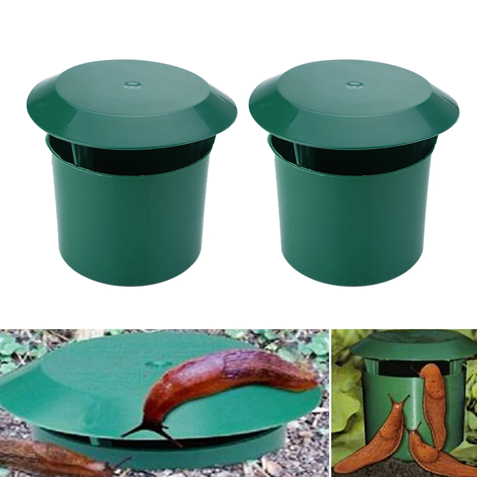 Plastic Snail Slug Trap Catcher Trapper Cage Farm Protector Box Snail Cage Garden Trapper Plant Care Garden Supply