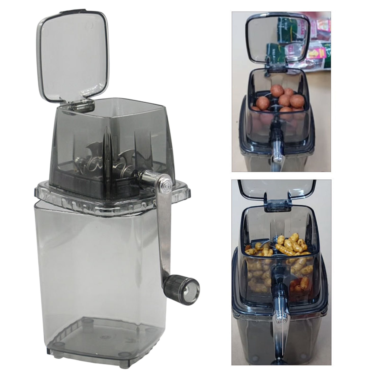 Boilie Bait Crusher Groundbait Grinder Grinding Crushing Box Case Tackles
