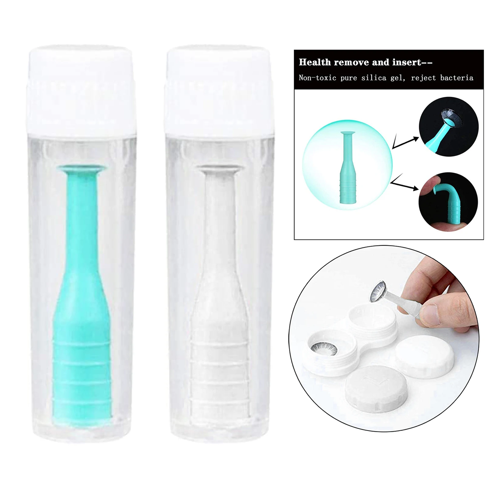 Soft Contact Lens Remover Inserter Plunger Extractor Applicator for Soft Hard Lenses
