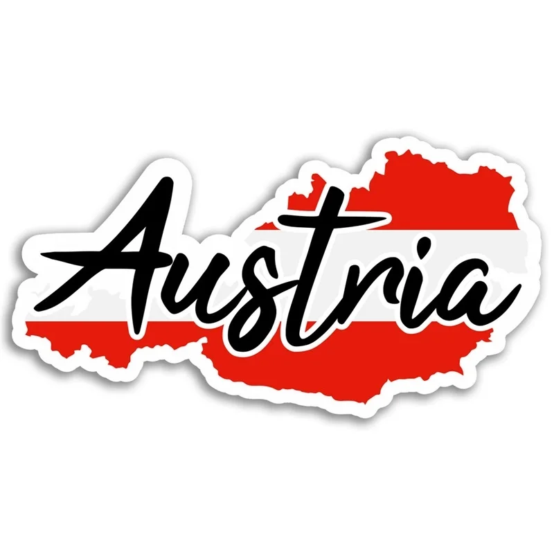 Austria Flag oval STICKER bumper decal car helmet laptop 