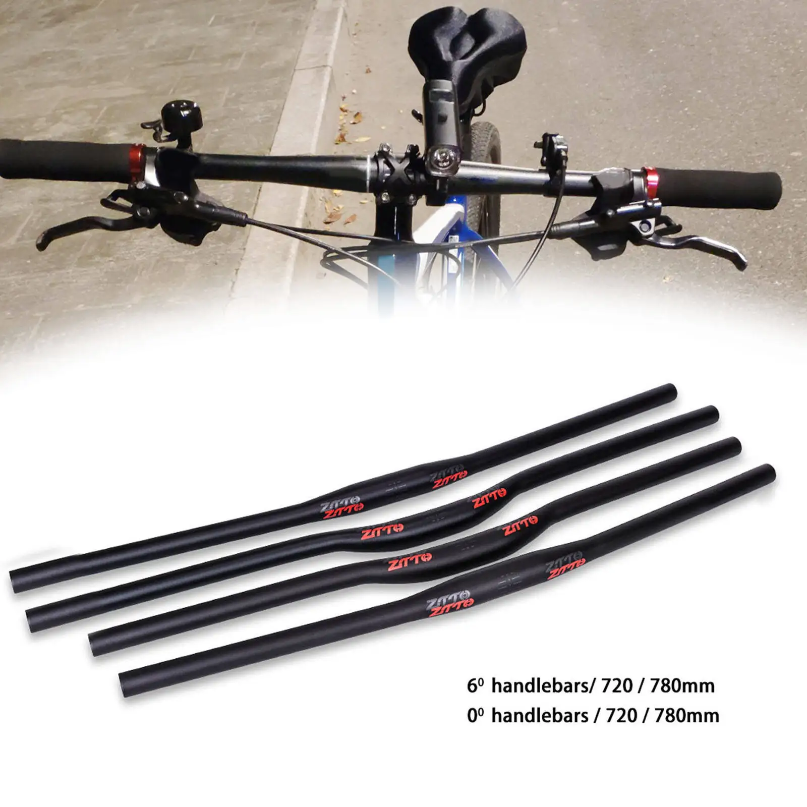 Lightweight Mountain Bike Handlebar MTB Downhill DH Bicycle Extra Long Riser Bar 31.8mm High Rise Handle Bar Component Parts