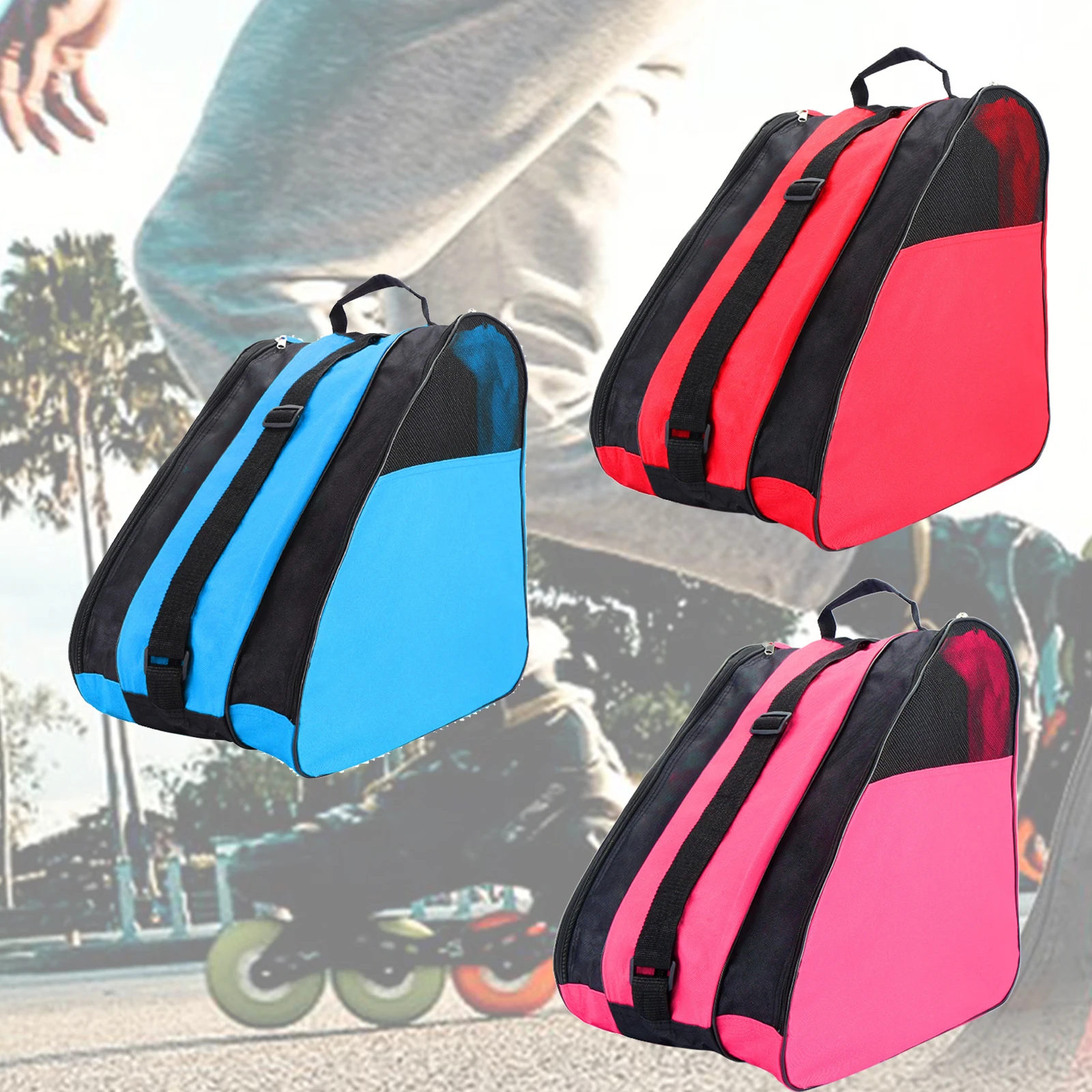 Portable Roller Skates Bag Children Inline Skates Skating Carry Storage