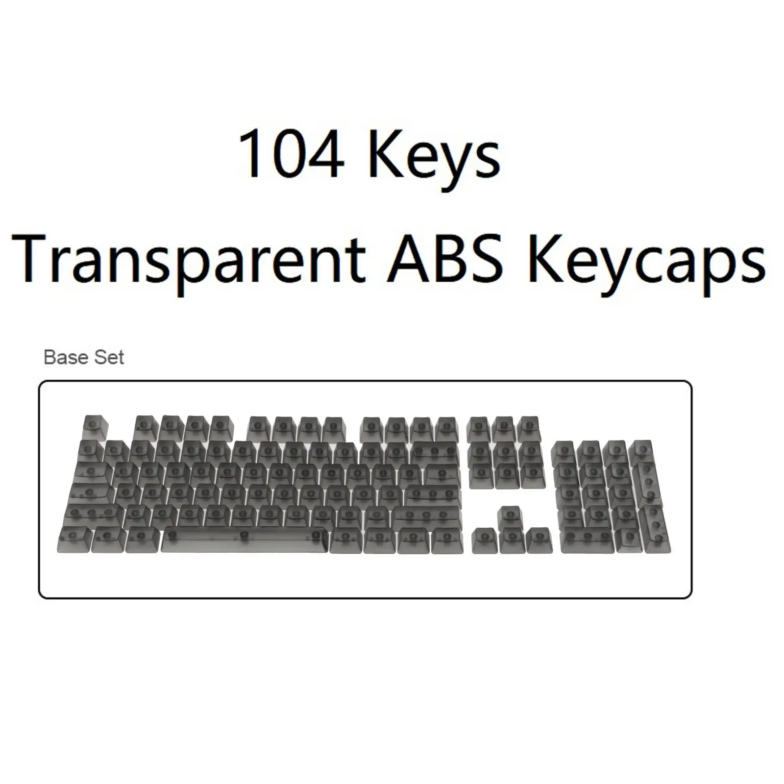 DIY Fully Transparent Keycaps Machinery High Toughness Cherry Profile Mechanical Keyboards Keyset for CHERRY MX/Clone Switches