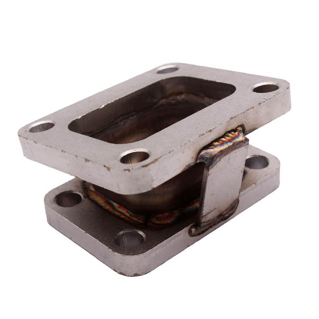 T3 4-Bolt Stainless Steel 45 Degree Turbo Charger Flange Conversion