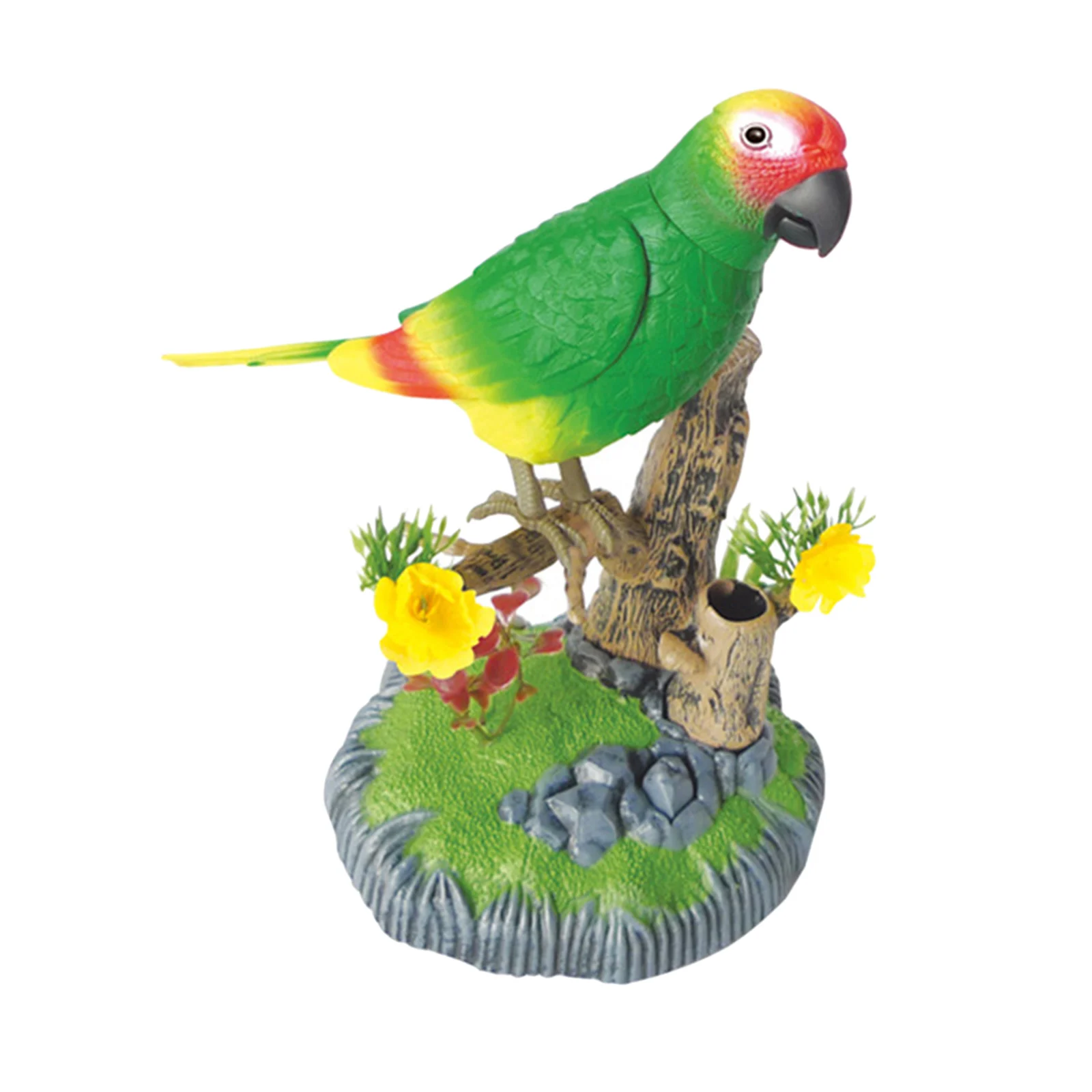 Authentic Electronic Pet Toy Cute Plastic Educational Chirping Bird for Office Decor Garden Decor Home Ornament Children