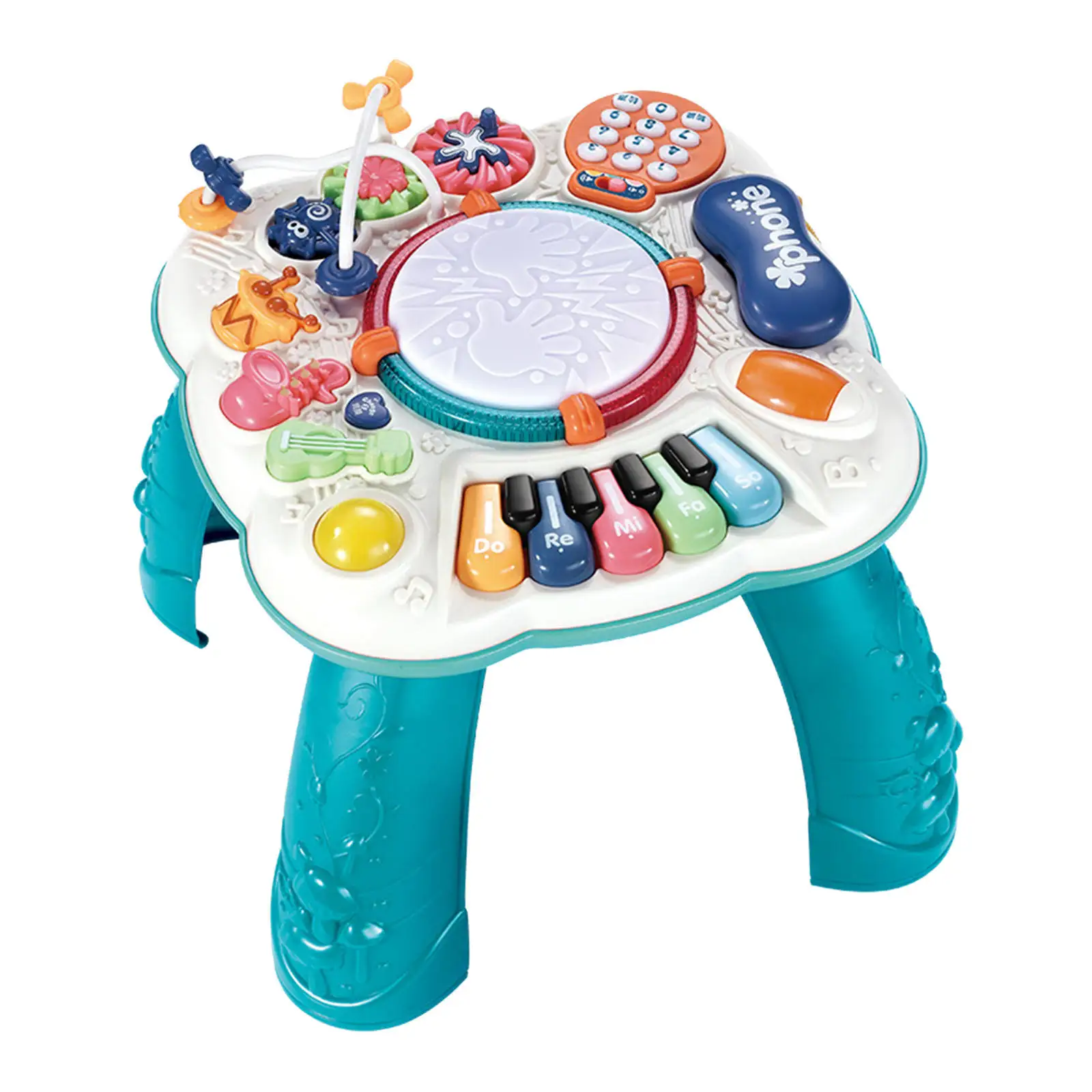 Infants Musical Instrument Learning Table Early Educational Study Activity Center Music Game For KidsBaby Toys