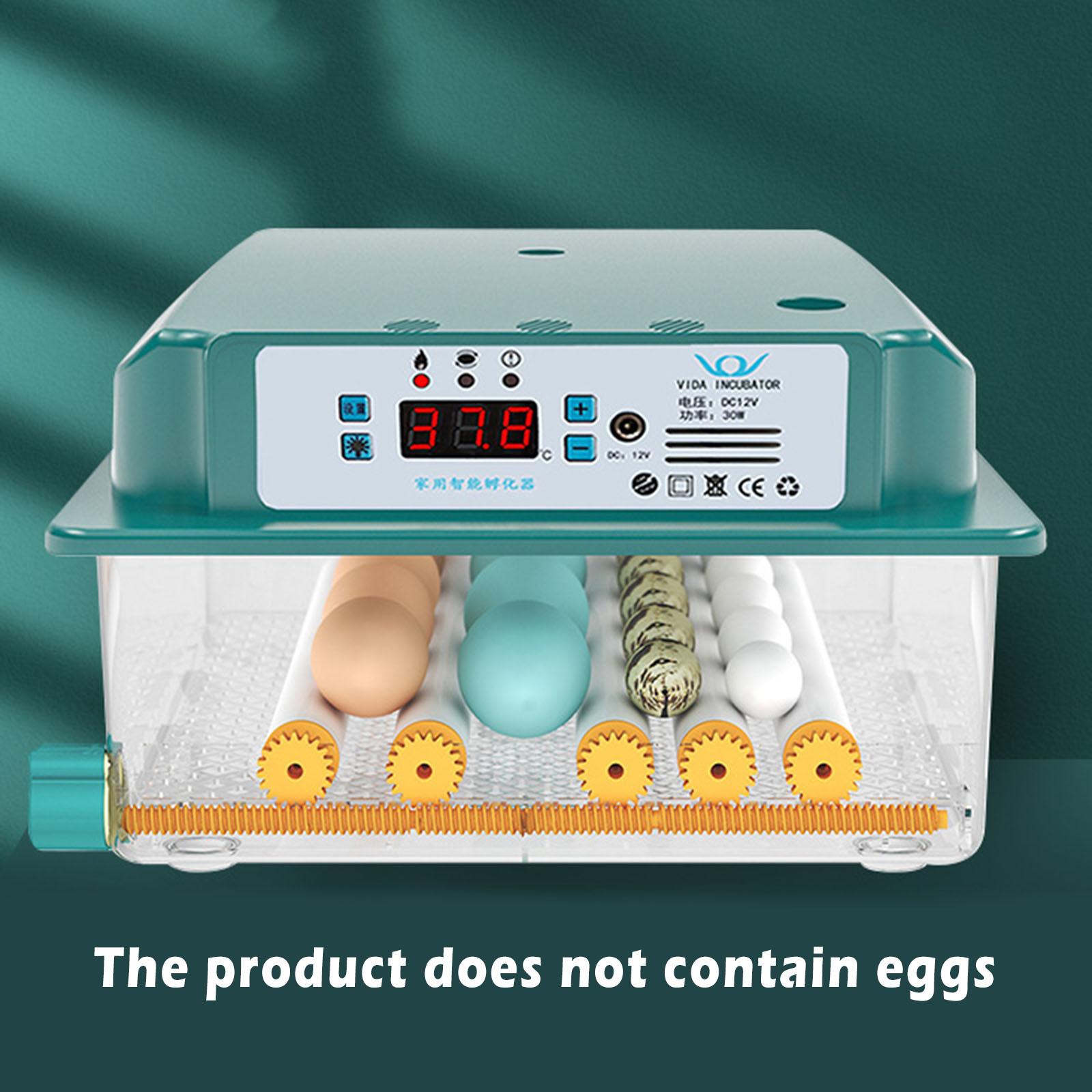 Household Egg Incubator Fully Automatic Hatch Temperature Control Chicken Duck Eggs Poultry Hatcher Machine EU Plug