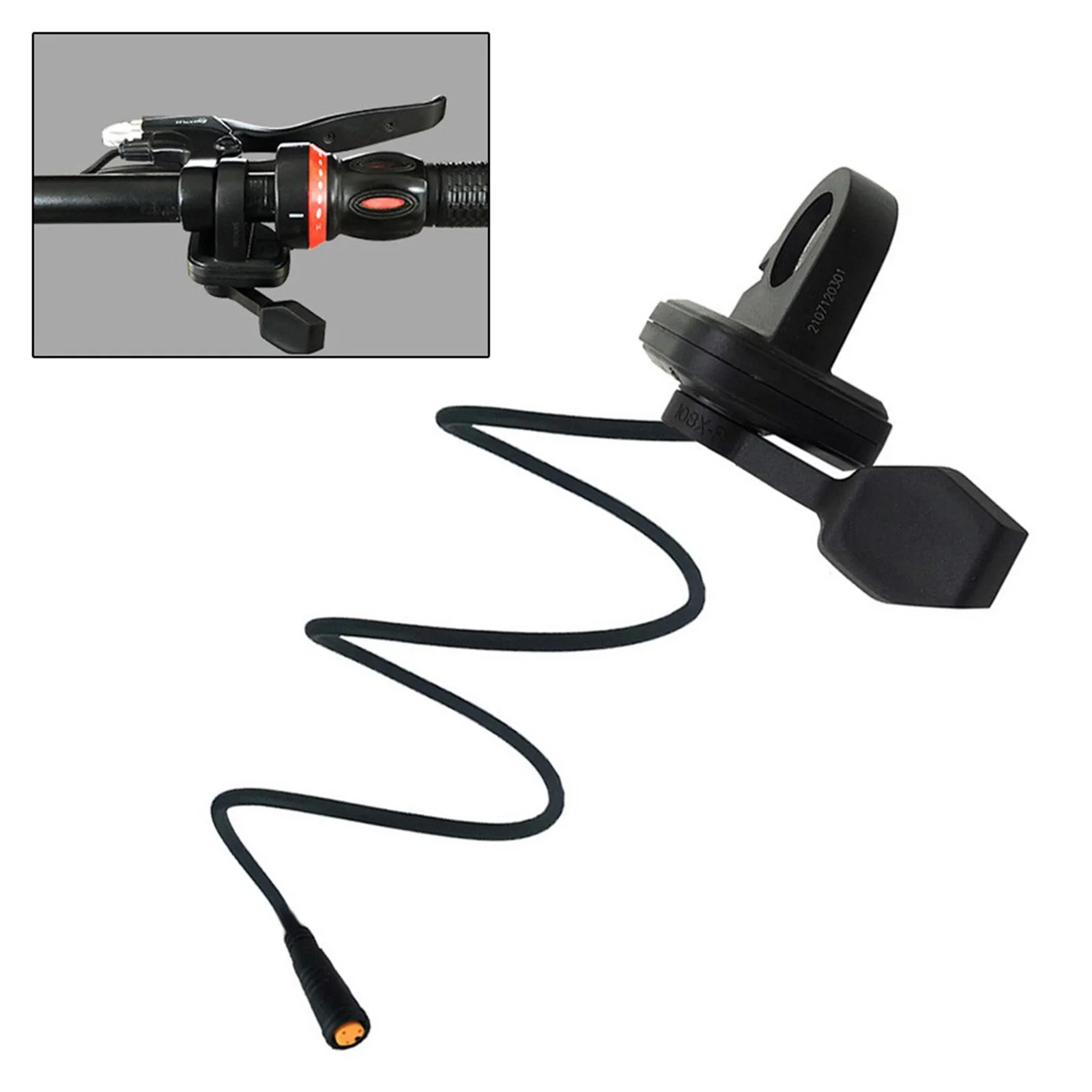 Electric Bike Right Finger Thumb Throttle Control 12-72V for Electric Bike Bicycle Speed Switch Kit